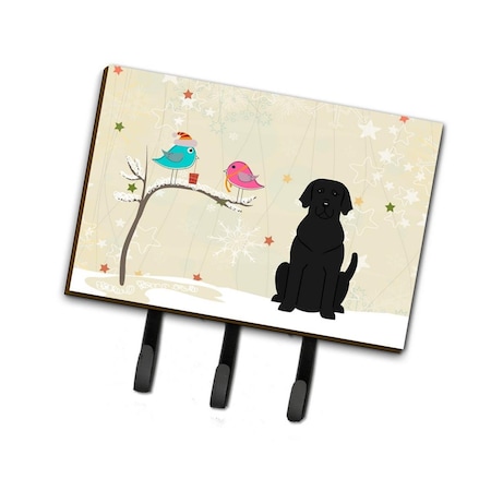 Jensendistributionservices Christmas Presents Between Friends Black Labrador Leash or Key Holder MI1714980